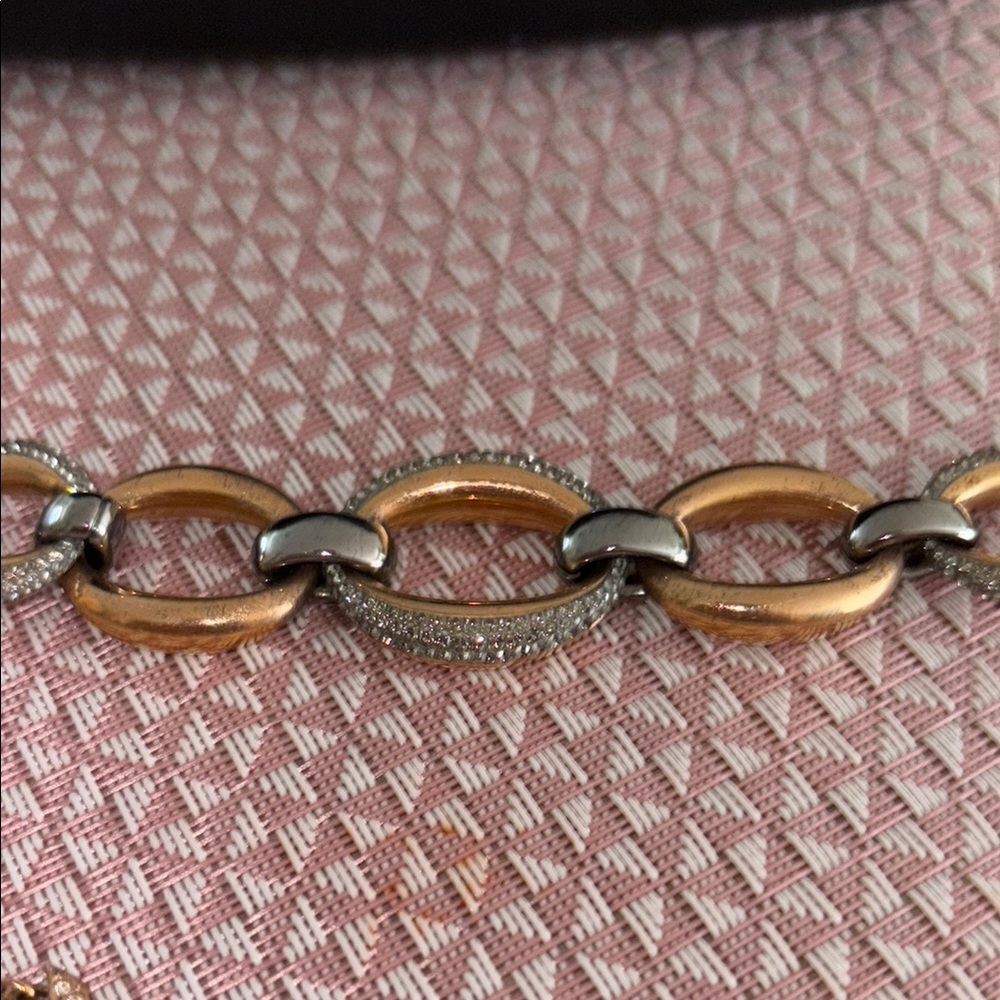 Swarovski Rose Gold and Silver Jewelry Set- Used- Good Condition- mid 2000s - Picture 5 of 9